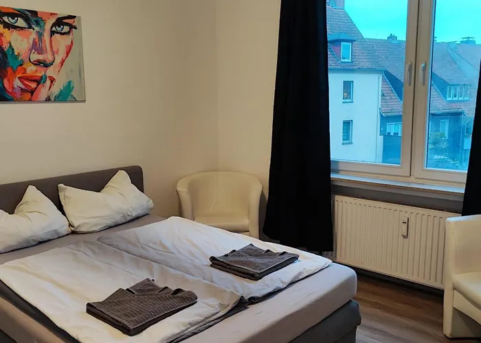 公寓 Citysuite Osnabrueck Modernes 2 Zimmer Apartment 奥斯纳布吕克